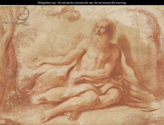 St Paul The Hermit - Giovanni Francesco Guercino (BARBIERI)