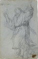 A Monk Turning Towards The Left, His Arms Raised - (after) Giulio Benso