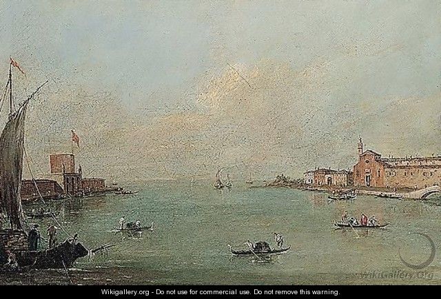 Venice, A View Of The Porto Di Lido With The Forte Di Sant