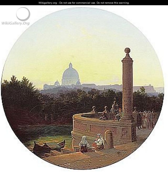 Rome, a view of Saint Peter