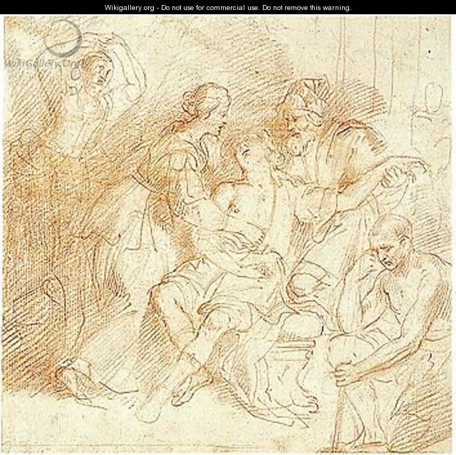 Various Sketches - Domenico Fiasella