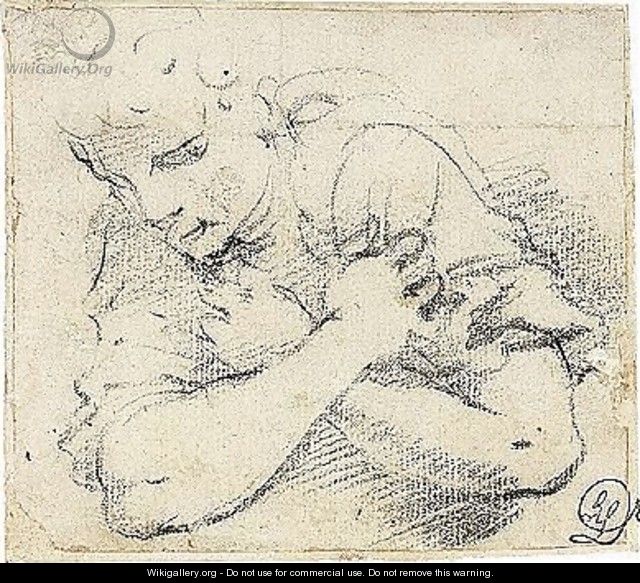 Study Of An Angel, With Arms Crossed - Annibale Carracci