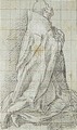 Study Of A Kneeling Man, Seen From The Side - (after) Antonio Maria Viani