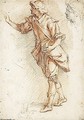 A Standing Figure, And A Separate Study Of His Head - Bernardino Barbatelli Poccetti