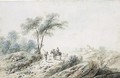 Peasants On A Road In A Landscape - Jean-Baptiste Pillement