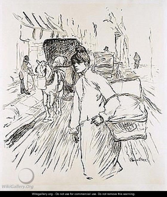 La blanchiseuse - (after) Henri De Toulouse-Lautrec