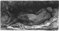 Female nude - Rembrandt Van Rijn