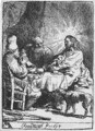 Christ at Emmaus 3 - Rembrandt Van Rijn