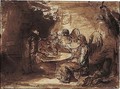 Abraham Entertaining The Three Angels - Barent Fabritius
