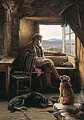 Crofter At The Window - Charles Sillem Lidderdale