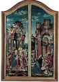 Altarpiece Inner And Outer Wings, Framed Together - Unknown Painter