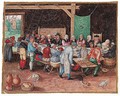 A Peasant Wedding Feast - Friedrich The Elder Brentel