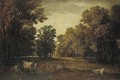 A Pastoral Landscape With Cattle And Sheep - Jean-Baptiste Oudry