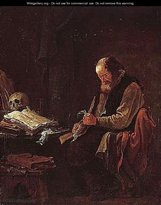 A Philospher At His Desk - Thomas Wyck