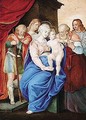 The Holy Family With Saints - Giorgio-Giulio Clovio