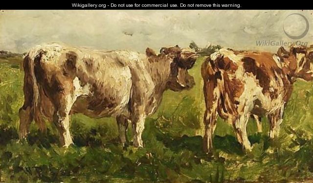 Cows In A Field - Willem Roelofs