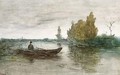 An Angler In A Polder Landscape 3 - Paul Joseph Constantine Gabriel