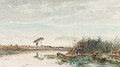 An Angler In A Polder Landscape 2 - Paul Joseph Constantine Gabriel