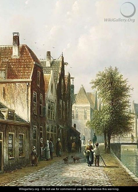 A View Of The Palmgracht - Johannes Franciscus Spohler