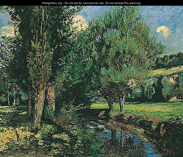 Trees by a river - Armand Guillaumin