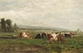 Cows At Pasture - Willem Roelofs