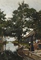 A Washerwoman Near A Canal, Giethoorn - Willem Bastiaan Tholen