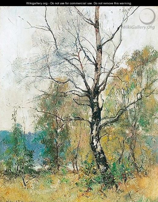Among The Birches - Alexander William Wellwood Rattray