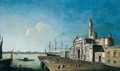 Venice, a view of the church of San Giorgio Maggiore and the Bacino di San Marco - Venetian School