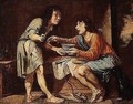 Esau selling his birthright to Jacob - French School