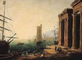 A 19th Century Copy After A Lost Painting By Claude, A Later Replica Of Which Is In Oberlin - (after) Claude Lorrain (Gellee)