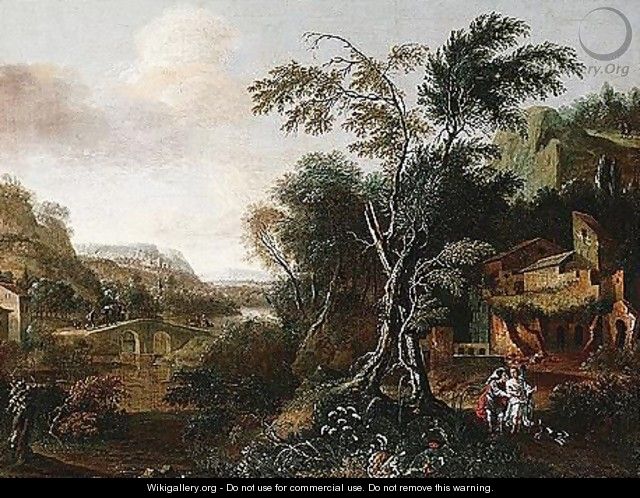 Landscape with tobias and the angel - G. Maasins