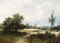 A Panoramic Landscape With - Pieter Lodewijk Francisco Kluyver