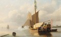 A Vessel Firing A Salute - Nicolaas Johannes Roosenboom