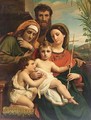 The Holy Family With Saint John The Baptist And Saint Elisabeth - Francois-Joseph Navez