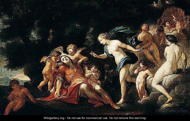 The death of Adonis - Bolognese School