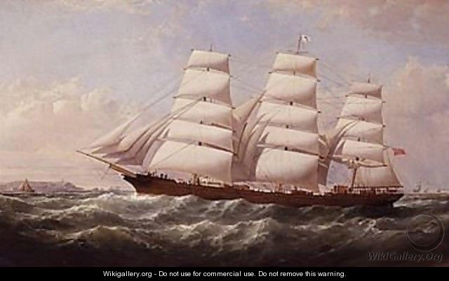 The Clippership Carpathian Off Liverpool - Samuel Walters