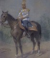 Tsar Nicholas II On Horseback - Konstantin Egorovich Egorovich Makovsky