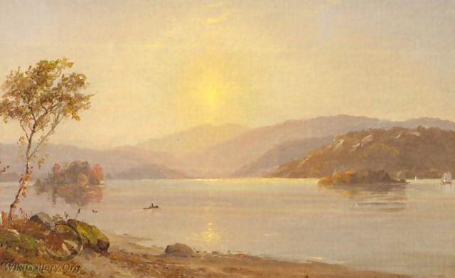 Autumn by the lake 2 - Jasper Francis Cropsey