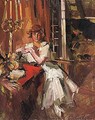 Young girl in an interior - Konstantin Alexeievitch Korovin