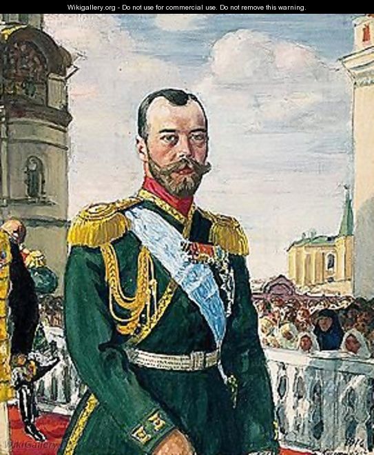 Portrait of emperor Nicholas II Alexandrovich - Boris Kustodiev