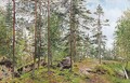 Rocky forest - Vladimir Egorovic Makovsky