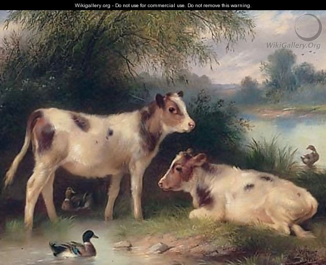 Calves And Ducks - Walter Hunt