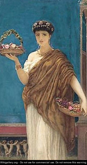 Pompeian Fruit Bearer - Auguste Jules Bouvier, N.W.S.