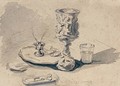 Still-life With Goblet, Candlestick, Glass And Scissors - Alexander Nasmyth