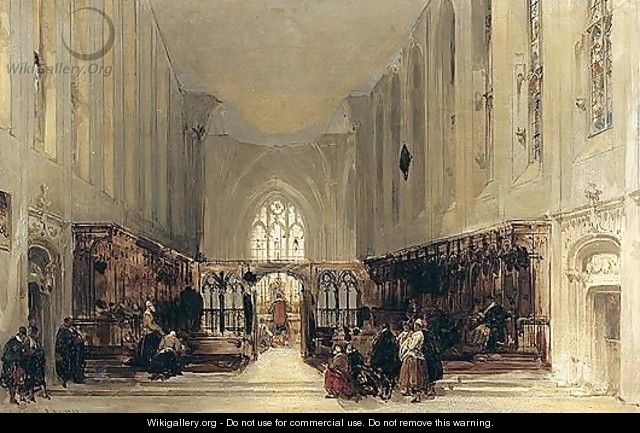 Interior Of A Church - David Roberts