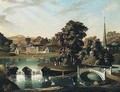 Prospect Of Duncombe Park, Seat Of Thomas Duncombe, With Figures By The Lake - William Hannan