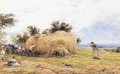 Stacking Barley Near Witley, Surrey - John Linnell