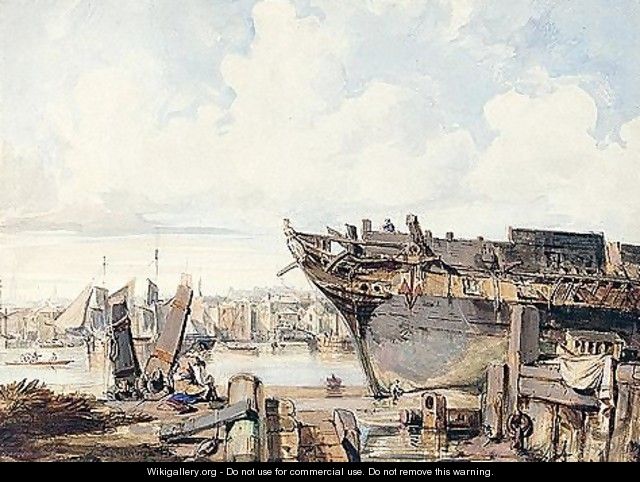 A Shipyard On The Thames 2 - George Chambers