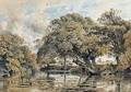 Ducks On A River With Cattle Grazing On The Banks Beyond - George Arthur Fripp