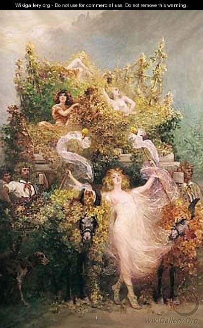 La Procession Dionysienne - Georges Jules Victor Clairin